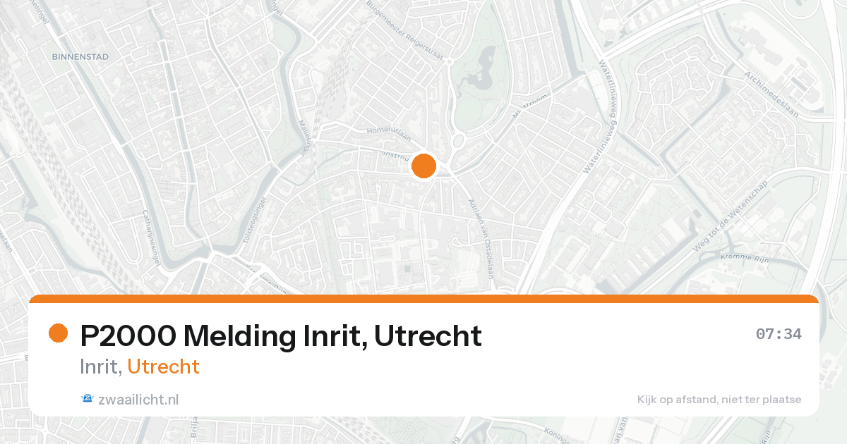 P2000 Melding Inrit, Utrecht — 26 aug 2026