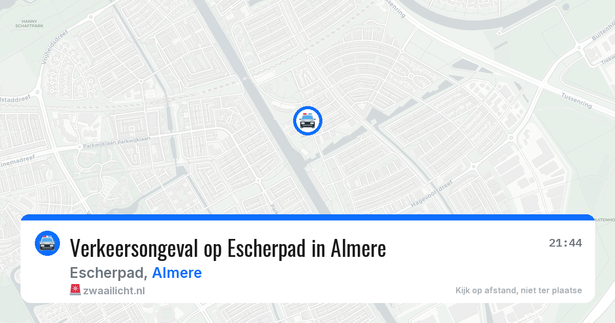 Verkeersongeval op Escherpad in Almere — 28 jun 2026