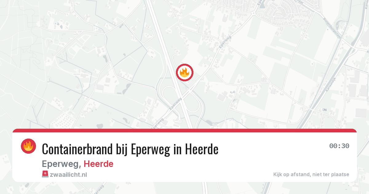 Containerbrand bij Eperweg in Heerde — 9 mei 2026