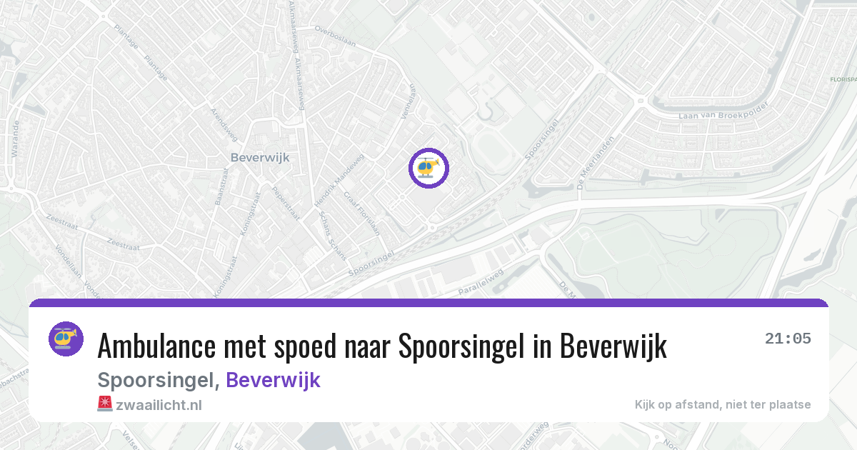 Ambulance met spoed naar Spoorsingel in Beverwijk — 1 feb 2026