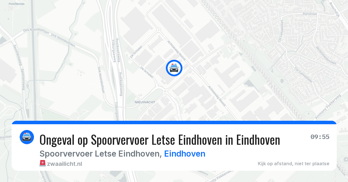 Ongeval op Spoorvervoer Letse Eindhoven in Eindhoven — 7 apr 2026