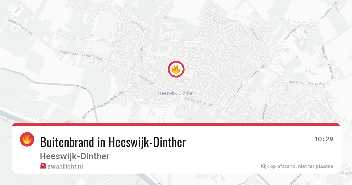 Buitenbrand in Heeswijk-Dinther — 1 jun 2026