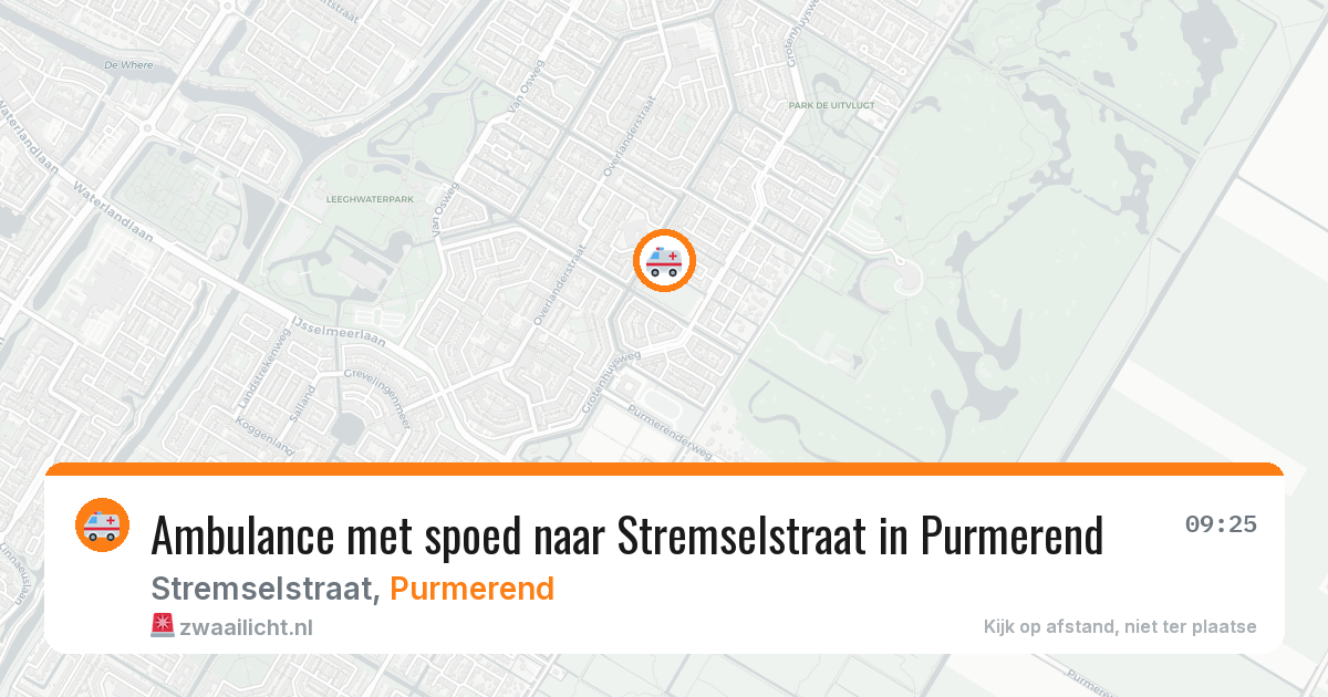 Ambulance met spoed naar Stremselstraat in Purmerend — 21 jan 2026