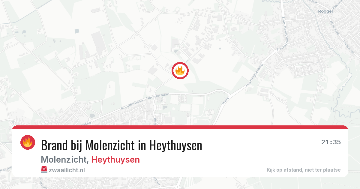 Brand bij Molenzicht in Heythuysen — 13 jul 2026