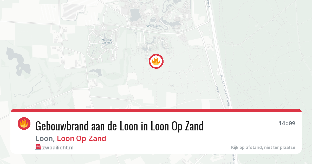 Gebouwbrand aan de Loon in Loon Op Zand — 5 mei 2026