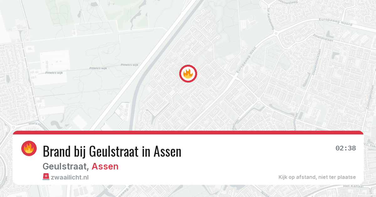 Brand bij Geulstraat in Assen — 23 jun 2026