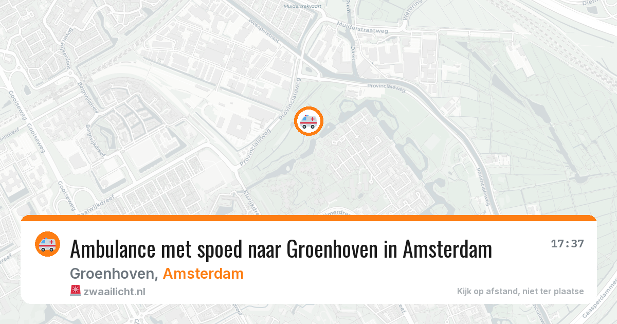 Ambulance met spoed naar Groenhoven in Amsterdam — 13 mei 2026