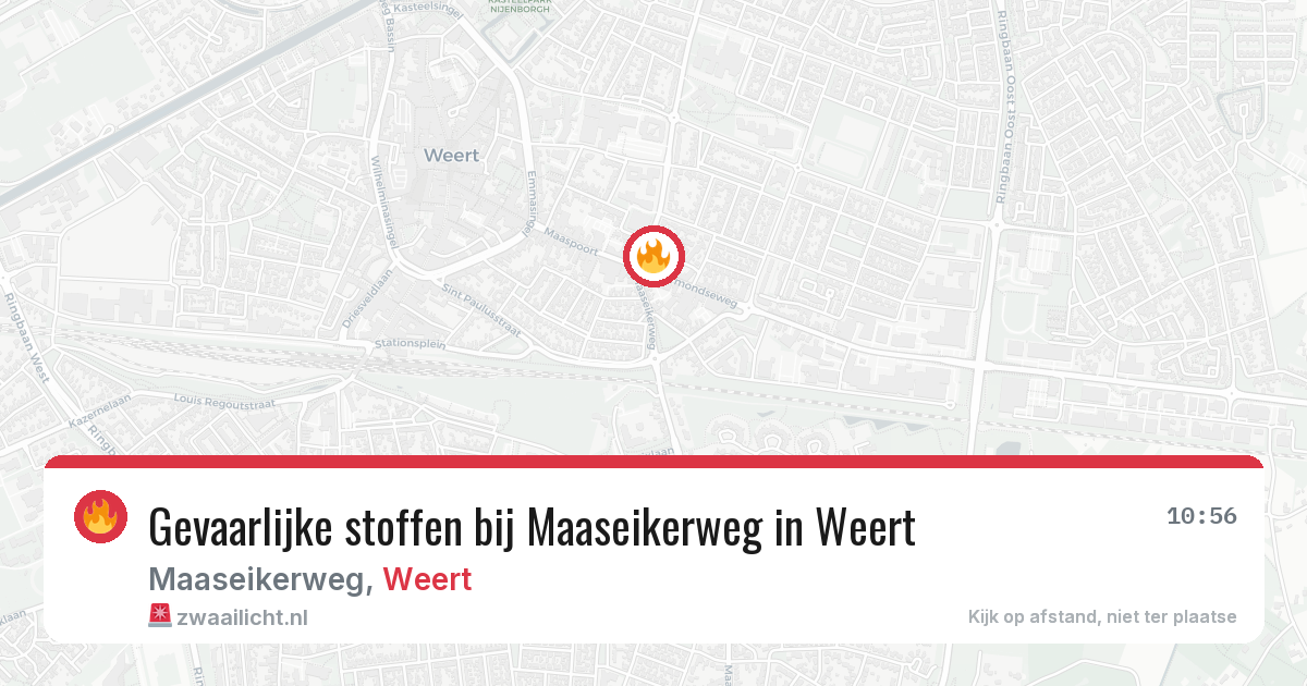 Gevaarlijke stoffen bij Maaseikerweg in Weert — 28 mei 2026