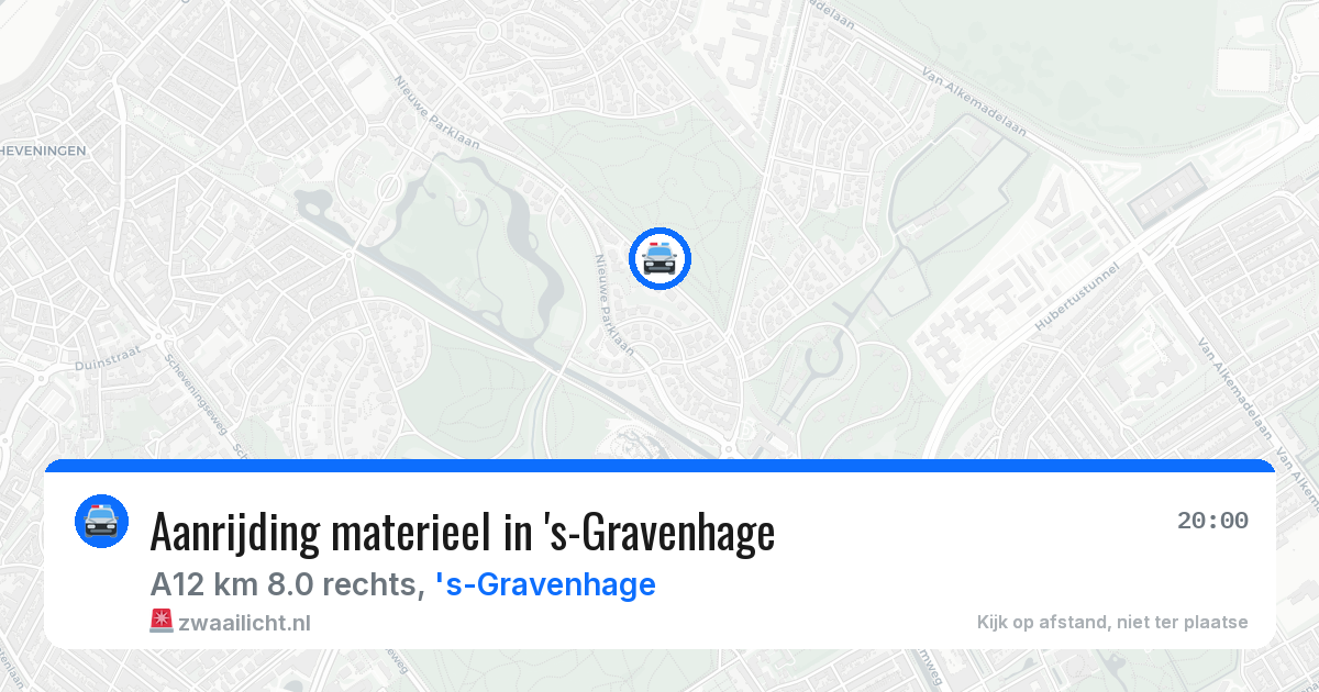 Aanrijding materieel in 's-Gravenhage — 19 mrt 2026
