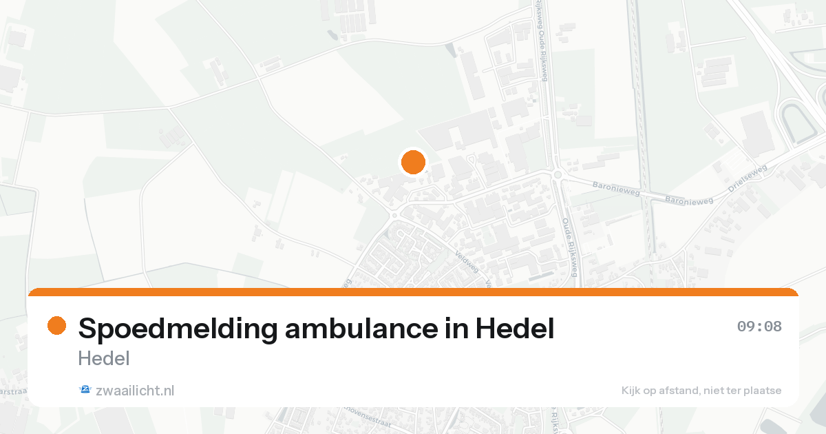 Spoedmelding ambulance in Hedel — 20 aug 2026