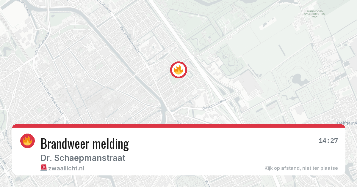 Brandweer melding — 7 jul 2026