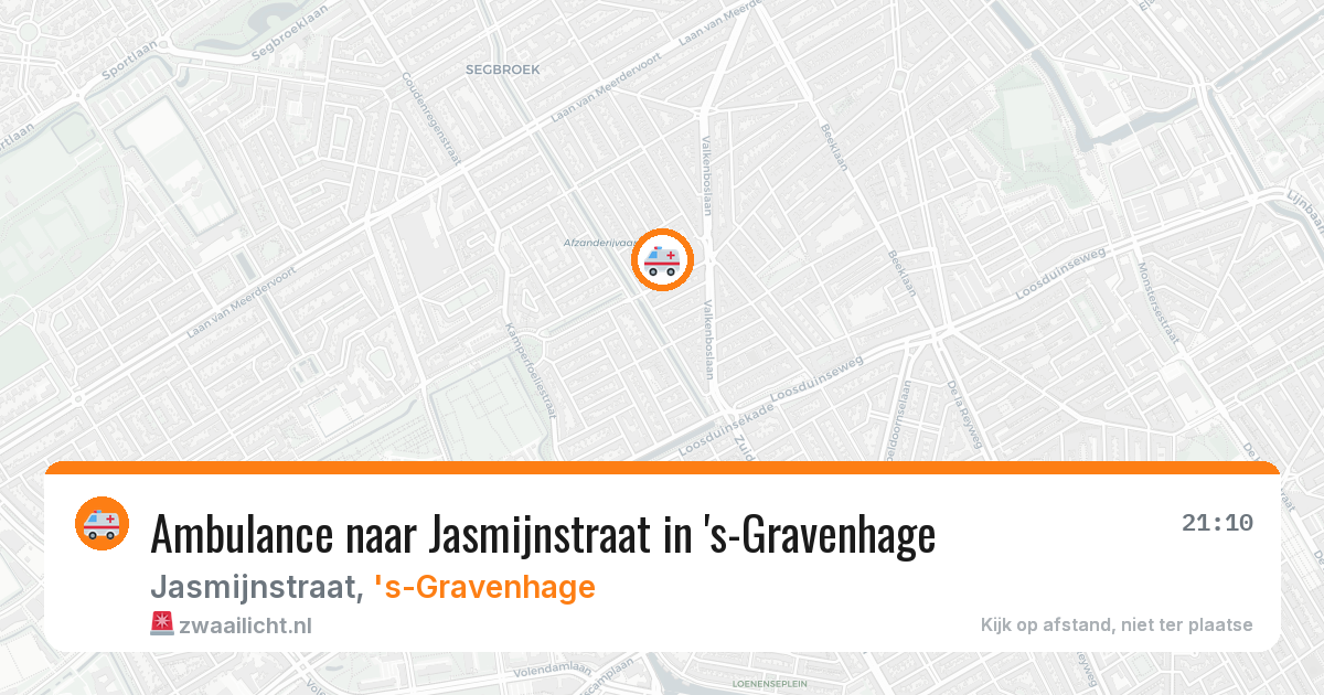 Ambulance naar Jasmijnstraat in 's-Gravenhage — 27 jul 2026