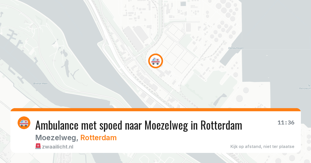 Ambulance met spoed naar Moezelweg in Rotterdam — 13 aug 2026
