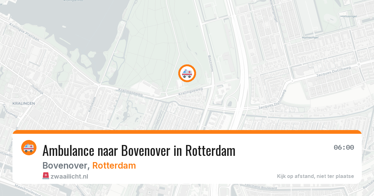 Ambulance naar Bovenover in Rotterdam — 24 apr 2026