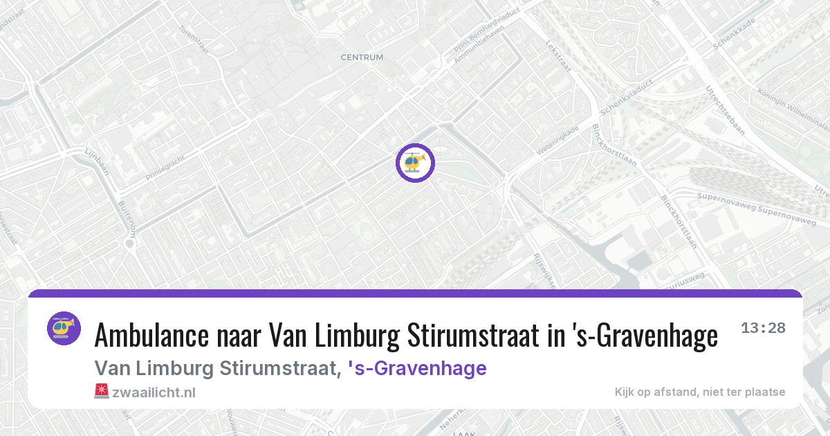 Ambulance naar Van Limburg Stirumstraat in 's-Gravenhage — 31 jul 2026