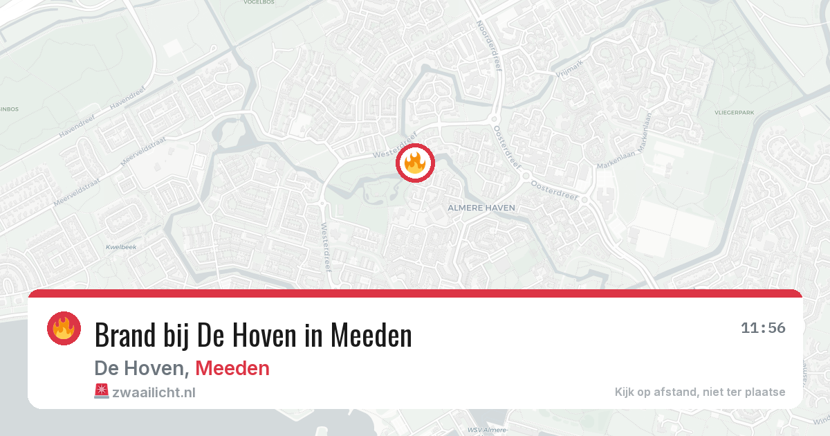 Brand bij De Hoven in Meeden — 17 jun 2026