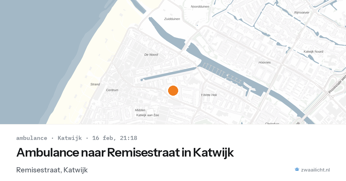 Ambulance naar Remisestraat in Katwijk — 16 feb 2026