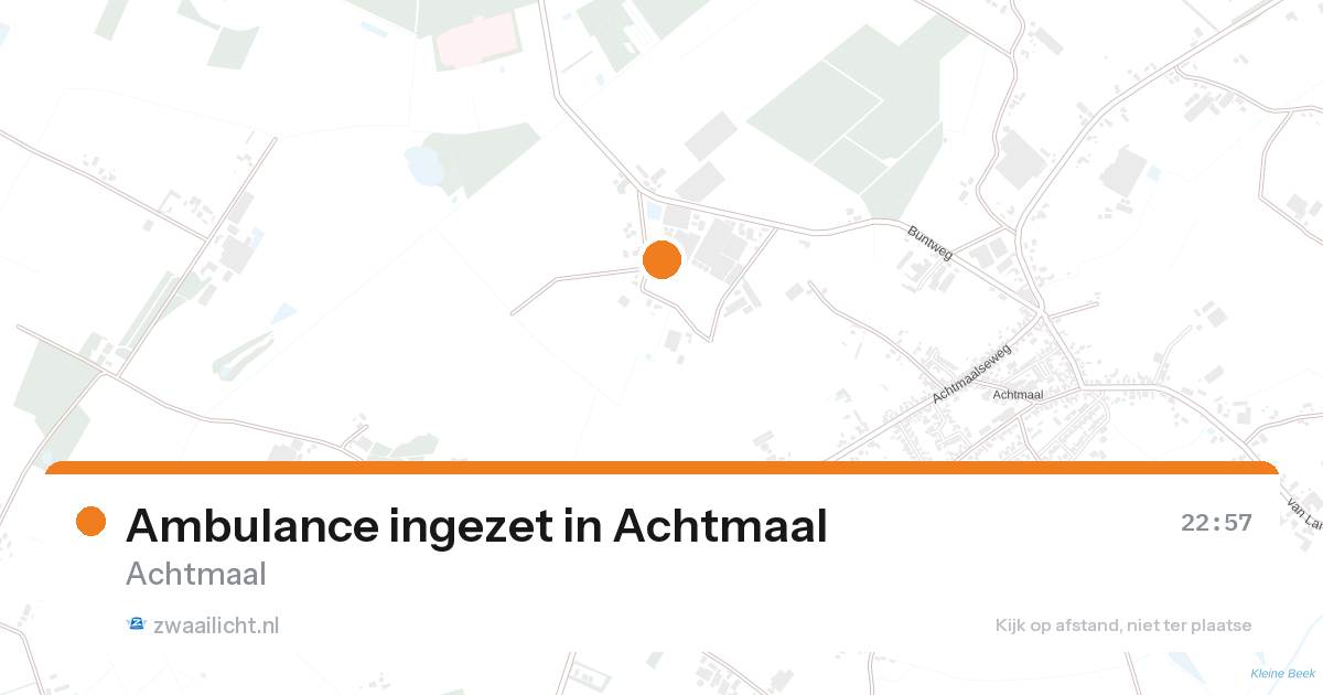 Ambulance ingezet in Achtmaal — 26 aug 2026