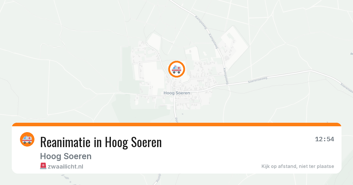 Reanimatie in Hoog Soeren — 26 mrt 2026