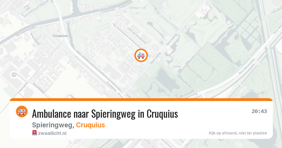 Ambulance naar Spieringweg in Cruquius — 31 mrt 2026