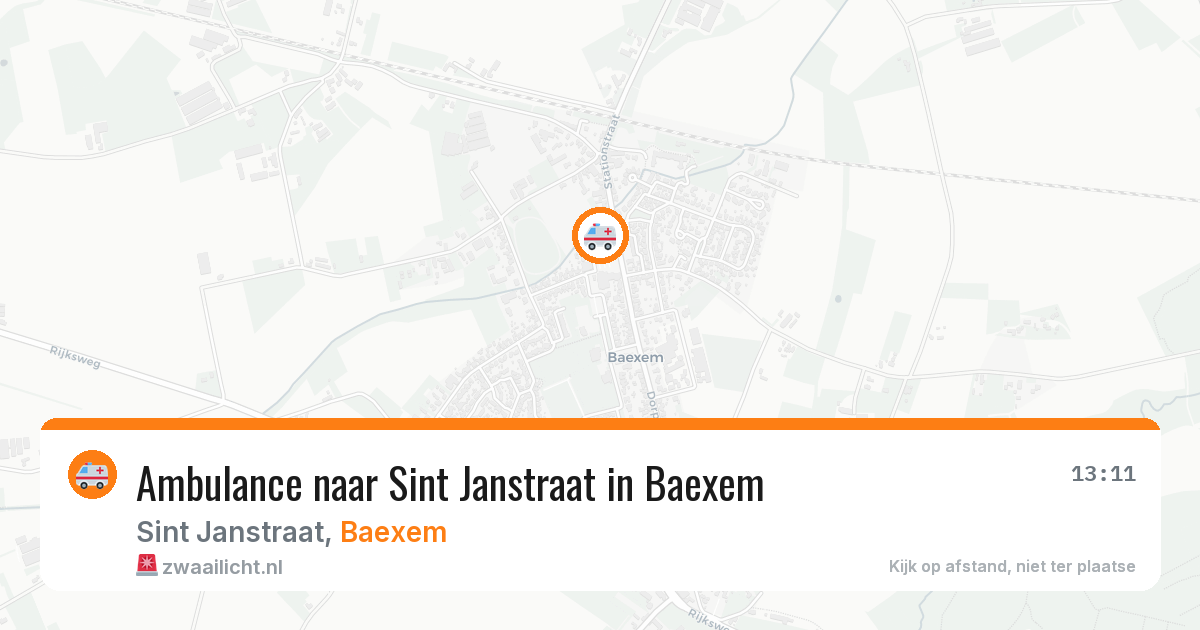 Ambulance naar Sint Janstraat in Baexem — 20 jun 2026