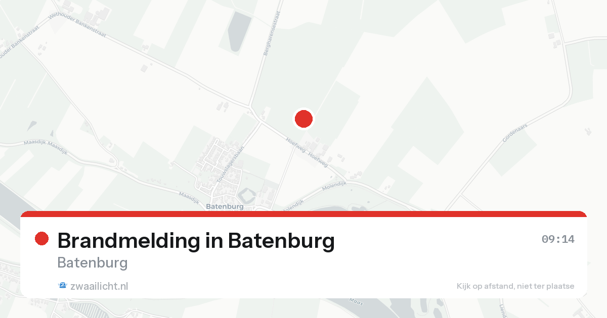 Brandmelding in Batenburg — 23 aug 2026