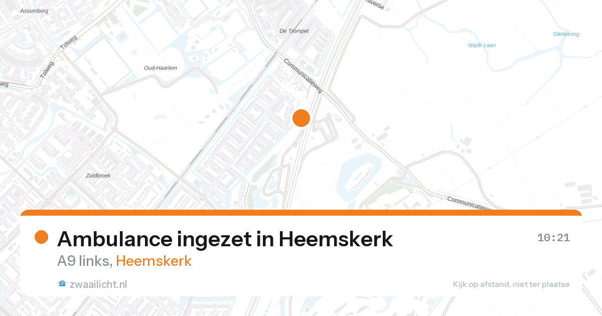 Ambulance ingezet in Heemskerk — 27 aug 2026