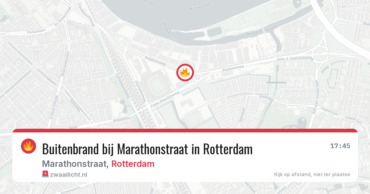 Buitenbrand bij Marathonstraat in Rotterdam — 4 jul 2026