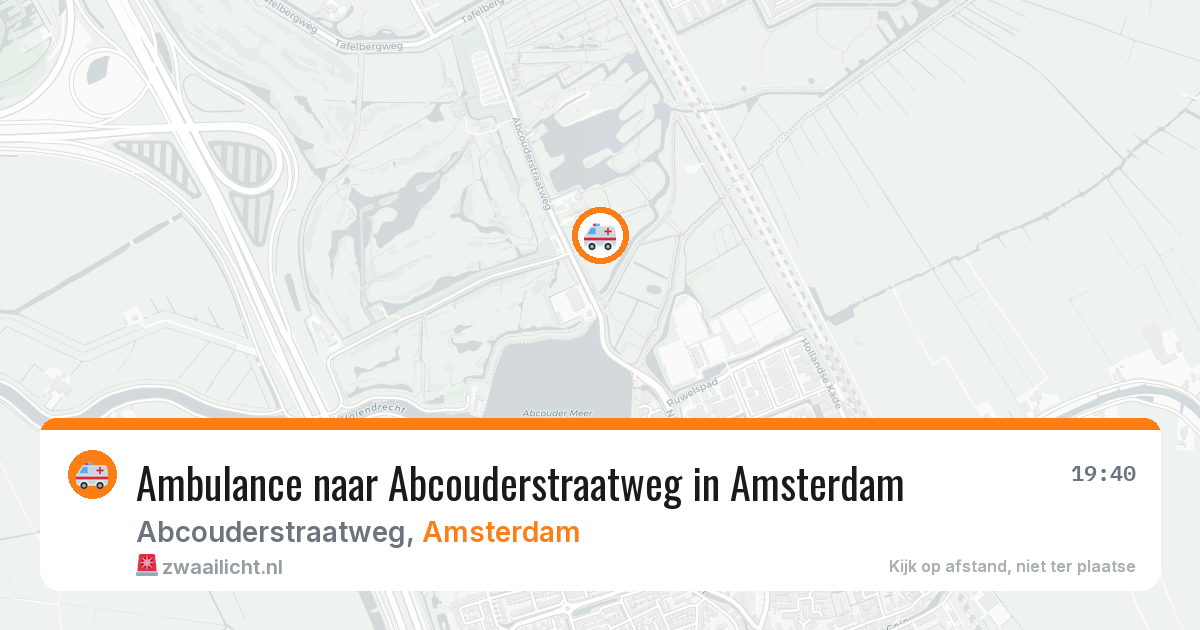 Ambulance naar Abcouderstraatweg in Amsterdam — 6 jun 2026