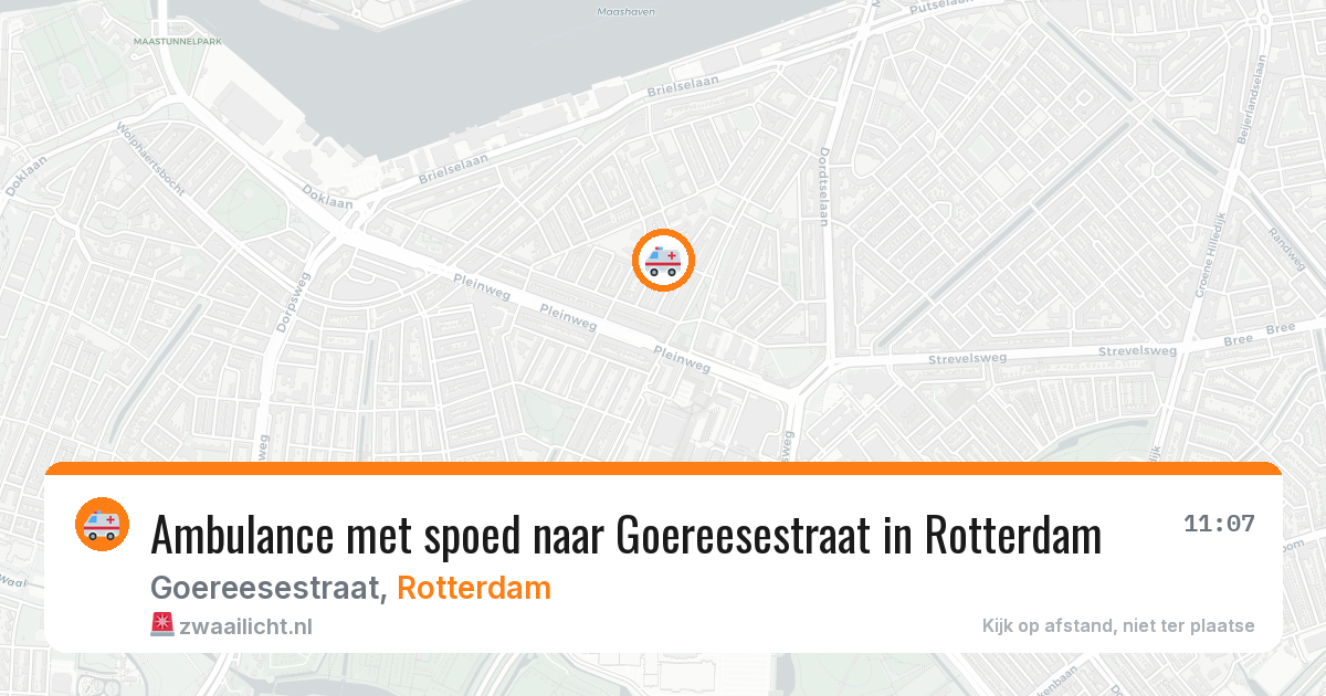 Ambulance met spoed naar Goereesestraat in Rotterdam — 2 jul 2026