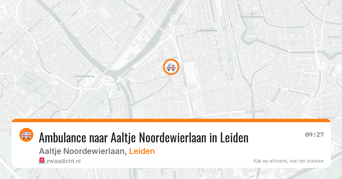 Ambulance naar Aaltje Noordewierlaan in Leiden — 11 mrt 2026