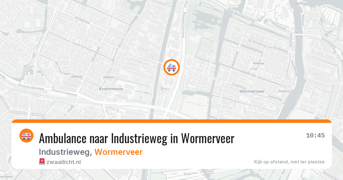 Ambulance naar Industrieweg in Wormerveer — 20 mrt 2026