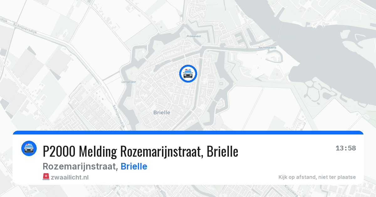 P2000 Melding Rozemarijnstraat, Brielle — 31 jul 2026