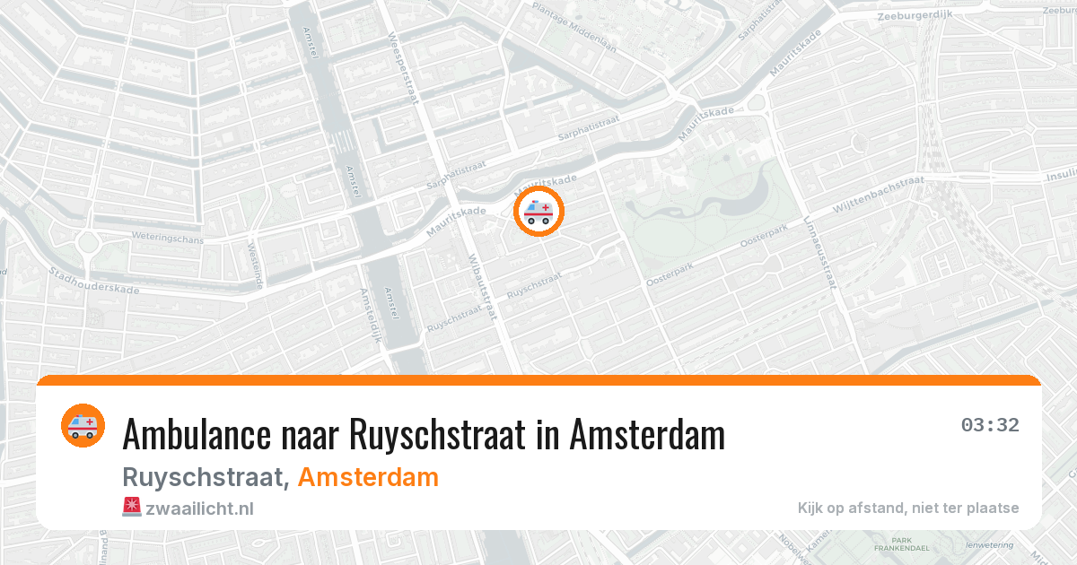 Ambulance naar Ruyschstraat in Amsterdam — 12 jun 2026