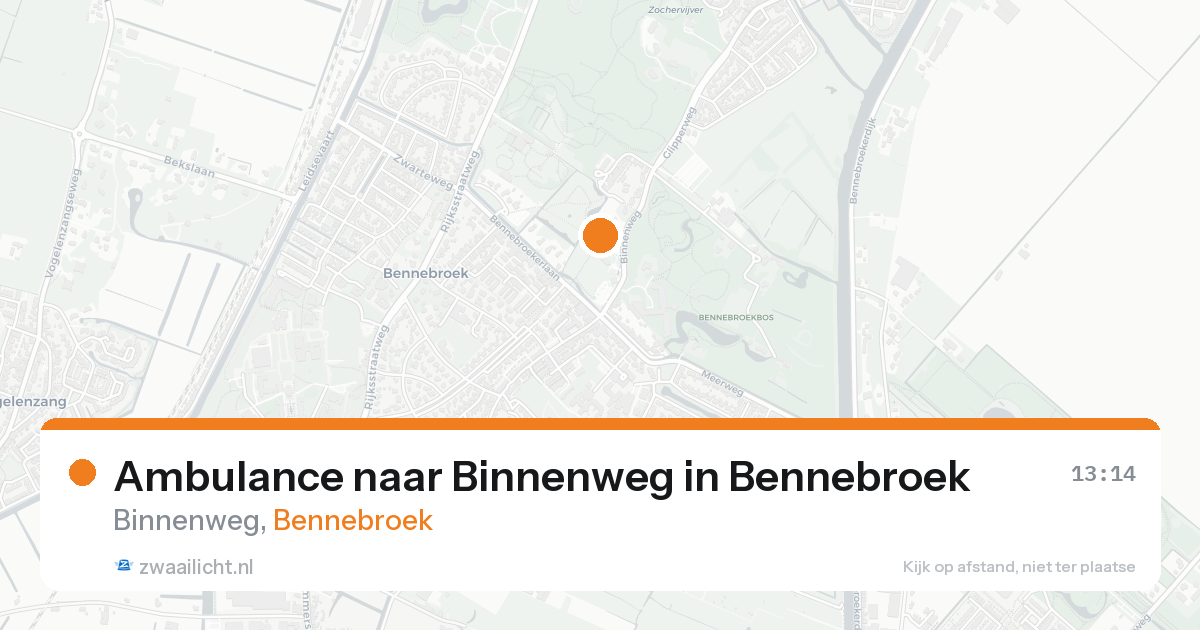 Ambulance naar Binnenweg in Bennebroek — 8 jun 2026
