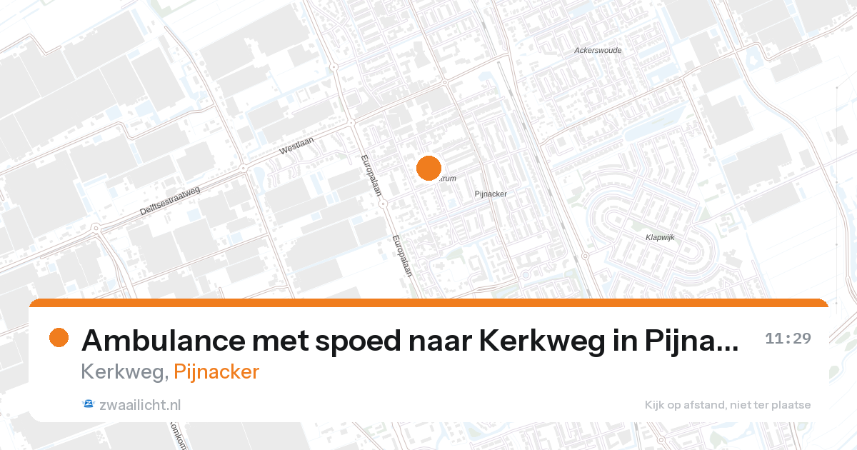 Ambulance met spoed naar Kerkweg in Pijnacker — 18 feb 2026