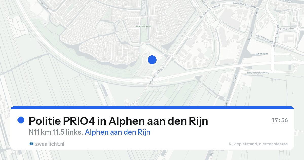 Politie PRIO4 in Alphen aan den Rijn — 16 aug 2026 | 🚨 Zwaailicht.nl