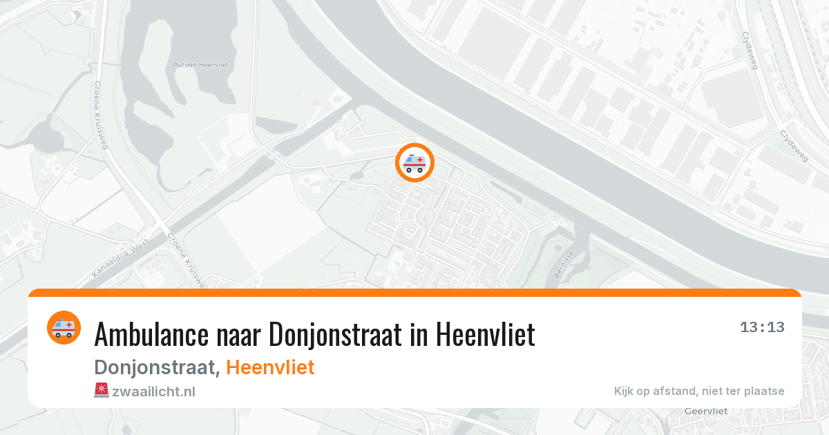 Ambulance naar Donjonstraat in Heenvliet — 10 jul 2026