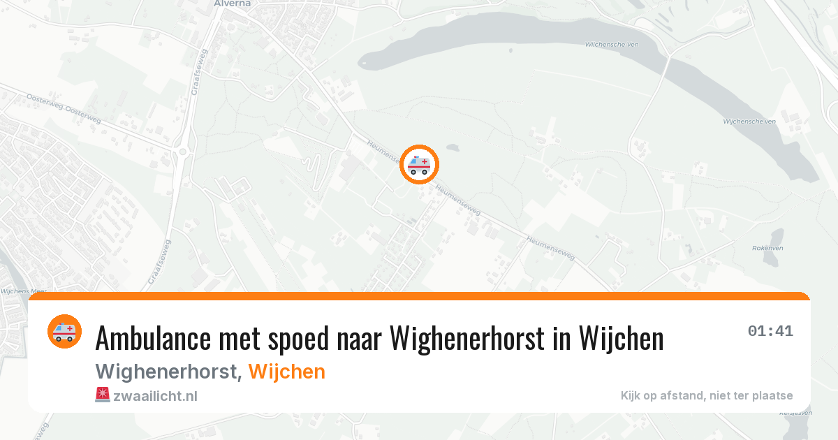 Ambulance met spoed naar Wighenerhorst in Wijchen — 10 mei 2026