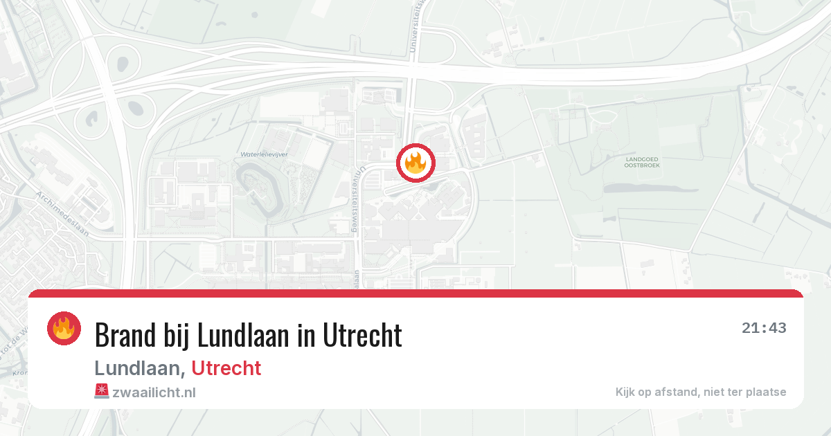 Brand bij Lundlaan in Utrecht — 11 mrt 2026