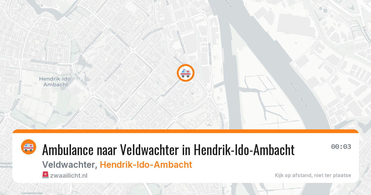 Ambulance naar Veldwachter in Hendrik-Ido-Ambacht — 11 jun 2026