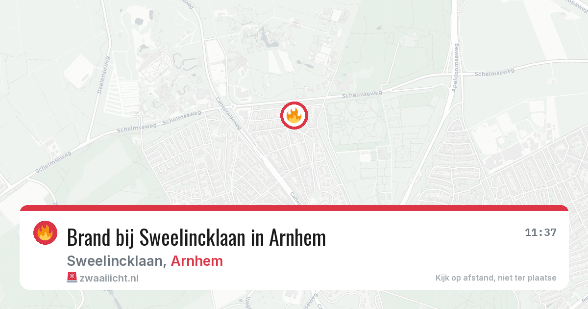 Brand bij Sweelincklaan in Arnhem — 28 jun 2026