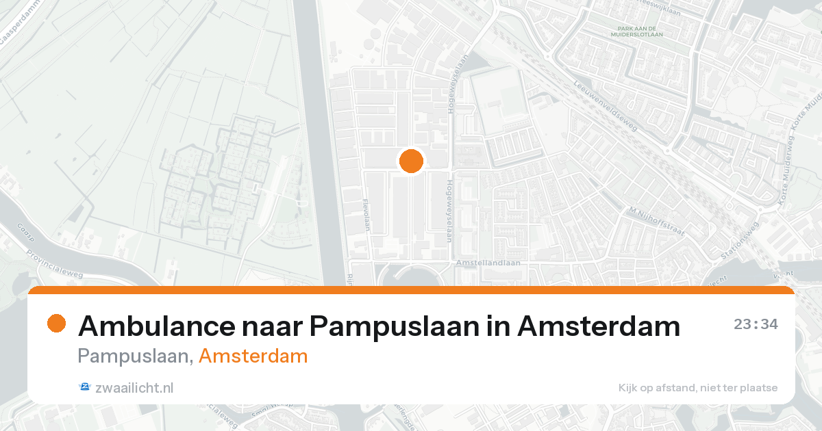 Ambulance naar Pampuslaan in Amsterdam — 30 jan 2026