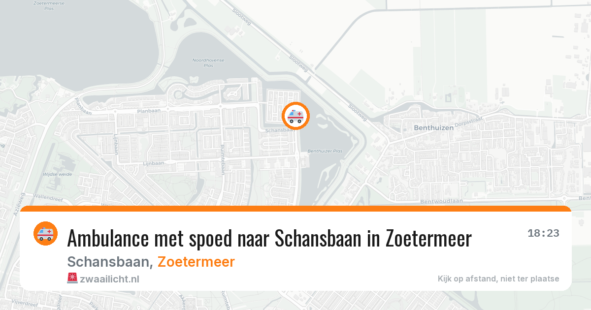 Ambulance met spoed naar Schansbaan in Zoetermeer — 8 jul 2026