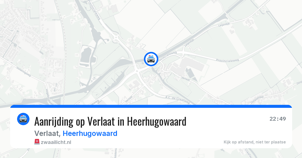 Aanrijding op Verlaat in Heerhugowaard — 27 mrt 2026