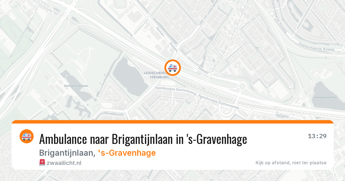 Ambulance naar Brigantijnlaan in 's-Gravenhage — 27 jun 2026