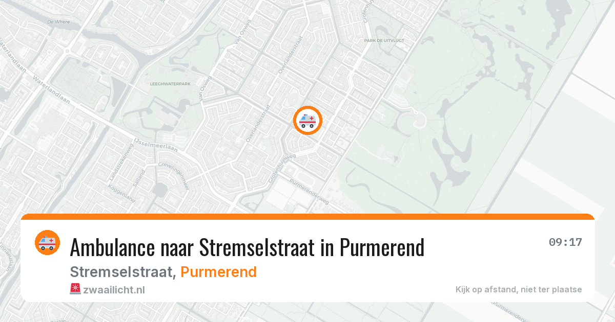 Ambulance naar Stremselstraat in Purmerend — 28 jul 2026
