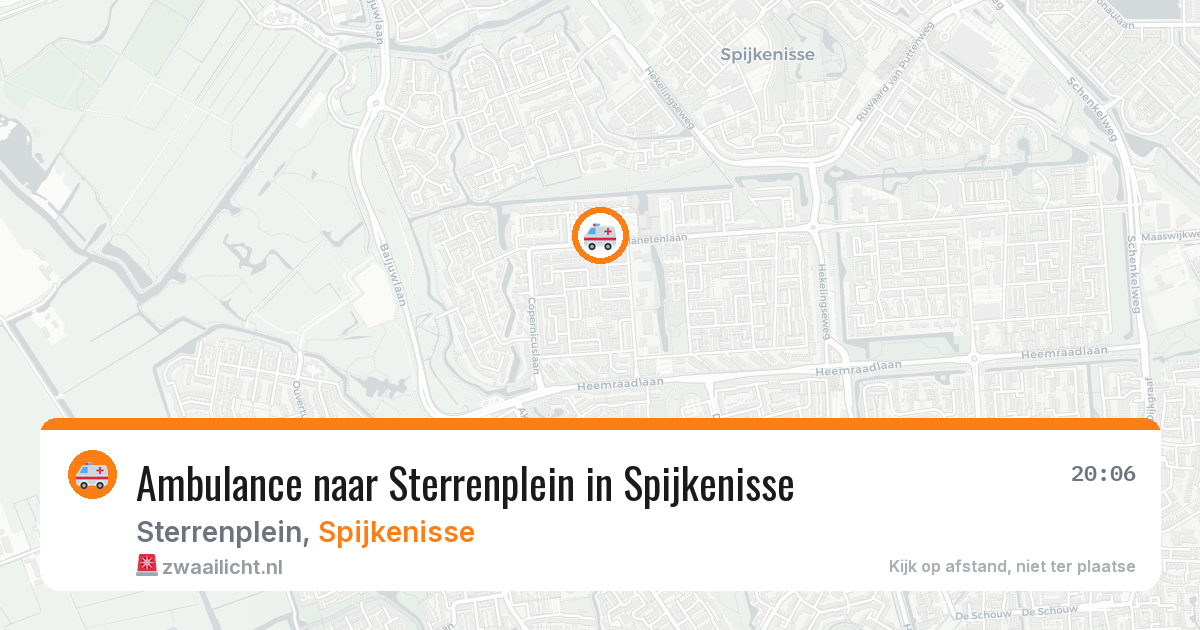 Ambulance naar Sterrenplein in Spijkenisse — 3 apr 2026