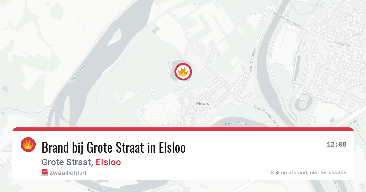Brand bij Grote Straat in Elsloo — 19 jun 2026