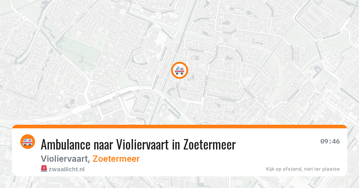 Ambulance naar Violiervaart in Zoetermeer — 29 jan 2026